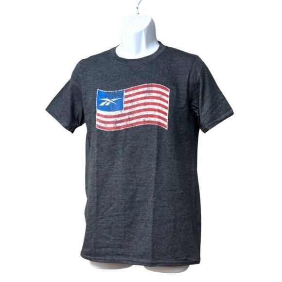 Rebook Men's Graphic T-Shirt GB1313, Dark Gray, Sz. S - Picture 3 of 11